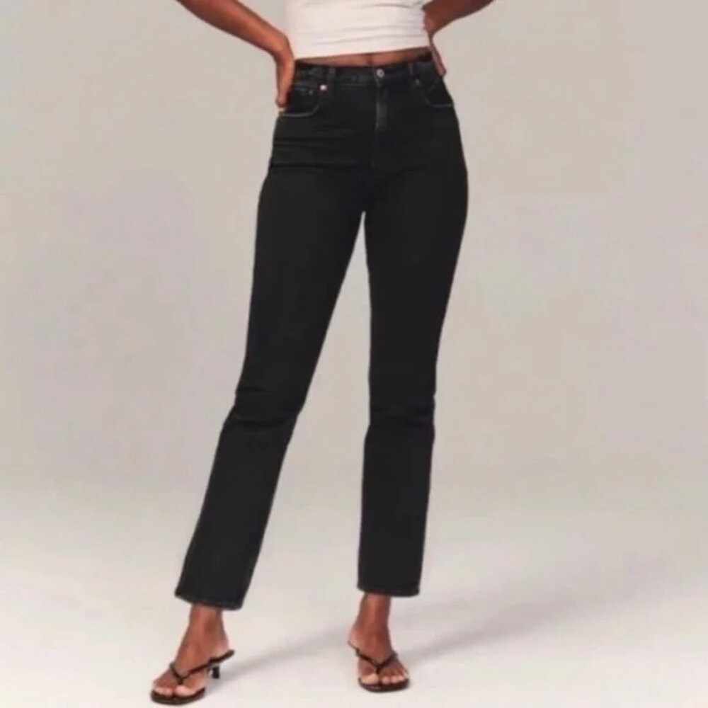 Abercrombie & Fitch Curve Love Ankle Straight Ultra High Rise Jeans Women's 26/2